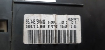 фото thumb №11, Спідометр  прилади peugeot 206 1998-2001 дві штекери дизель 9644980180