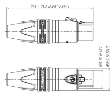 NEUTRIK NC5FXX — гнездовой разъем XLR, 5 контактов