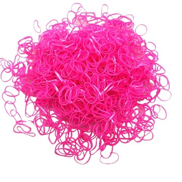 Силиконовые резинки для косичек MINI PINK, 2000 шт.