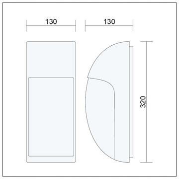 LAMPA ELEWACYJNA ZEWNĘTRZNA KINKIET ZEWNĘTRZNY LED E27 IP65