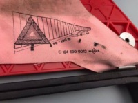 Mercedes-benz e w124 треугольник предупредительный с Разборки, фото thumb