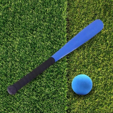 Набор детских бейсбольных бит и пенопластовых мячей T Ball Set для обучающих игр синего цвета.