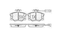 фото thumb №2, Тормозные колодки тормозные fiat перед punto tempra tipo uno