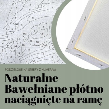 OBRAZ MALOWANIE PO NUMERACH dla dzieci zwierzęta 30x30 NA PREZENT