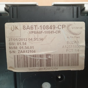 фото thumb №7, Спидометр манометр ford fiesta mk7 8a6t-10849-cp