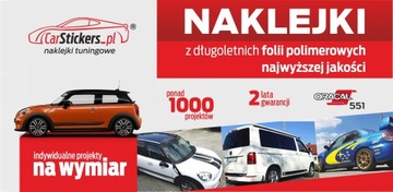 Наклейки Mini Cooper в шахматном порядке по бокам ВЫСОТА КАЧЕСТВО