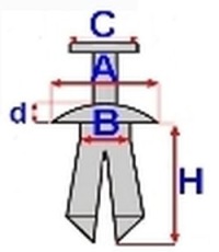 фото thumb №4, 5x audi a3 штифт nit 8 бампера перед nad решётка радиатора