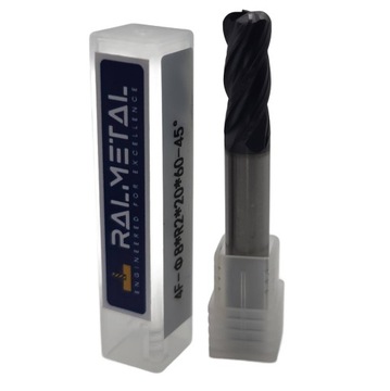 VHM Fi 8 x R2.0 x 60 мм - 45 HRC Radial Cutter