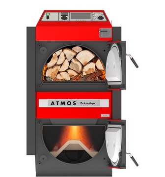 Дровяная печь 5-го класса, котел для газификации древесины Atmos DC 18S 20 кВт ECO