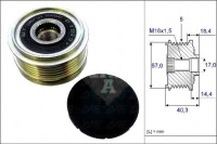 Генератор - зчеплення односторонній schaeffler ina 535 0187 10 Ціна, фото thumb