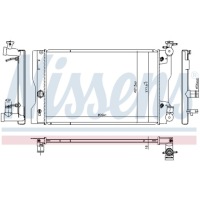 фото thumb №9, Радиатор двигателя nissens 606788 164100t030 toyota