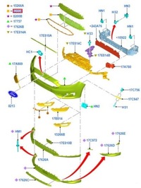 фото thumb №11, Решітка радіатора бампера перед focus 2014-