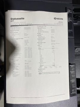 Kyocera TaskALFA 4002i MK 389 тыс. внутренняя финишная отделка Real Photo FV GW