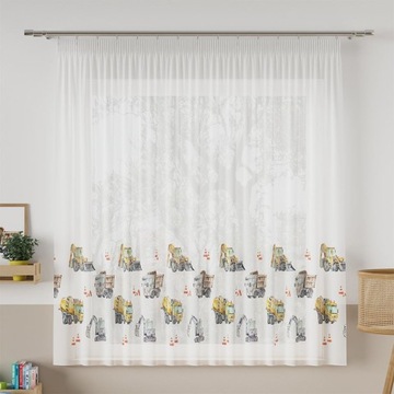 Pojazdy Firana dla dzieci gotowa WOAL 110x250cm