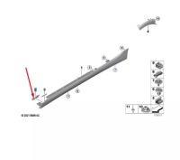 фото thumb №10, Bmw 1 f40 перед правый кронштейн na пороги 7461384 51777461384