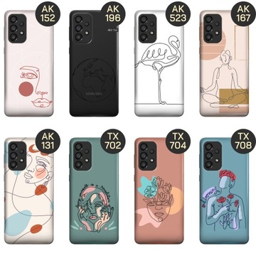 ETUI DO SAMSUNG GALAXY A33 5G WZORY CONTINUOUS LINE-ART KRESKA LINIE CASE