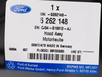 фото thumb №9, Нова оригінальна капот ford kuga ii mk2 12-16 втулка стабілізатора cj54-s16612-aj 5262148