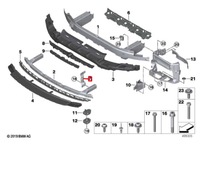 фото thumb №8, Bmw 8 coupe g15 передняя часть правый вертикальный connection 51117478184