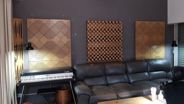 4szt PANELE ŚCIENNE AKUSTYCZNE | 