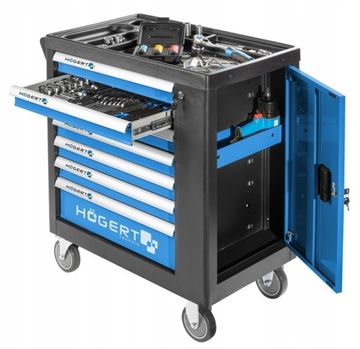 HOGERT HT7G050 ТЕЛЕЖКА ДЛЯ ИНСТРУМЕНТОВ 544 предмета ПРОФЕССИОНАЛЬНЫЙ БОЛЬШОЙ НАБОР