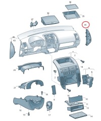 фото thumb №8, Vw polo iv маскировочная накладка защита панели распределительной правая oem номер 6q0858218f 71n