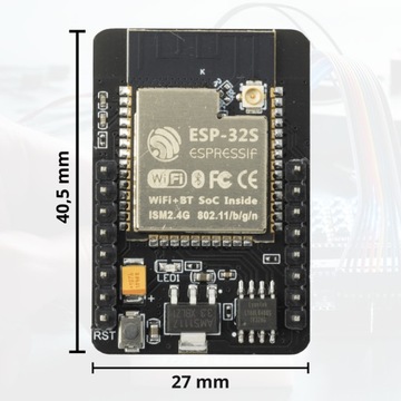 CAM-камера и программатор ESP32 с Wi-Fi и BLE 4.2 OV2640 2Mpx Bluetooth U.FL