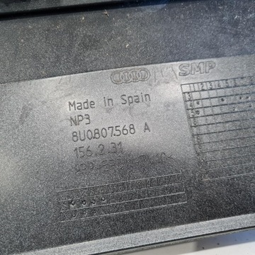 фото thumb №9, Audi q3 8u дифузор накладка бампера оригінальний номер 8u0807568a