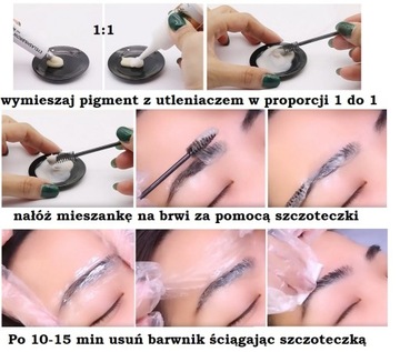 Краска хны для бровей и ресниц, черная.