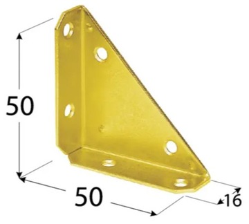 УГОЛ ПЛОСКИЙ DMX NS50 50X50X16X1,4 ММ ОЦИНКОВАННЫЙ