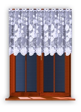 FIRANKA ŻAKARDOWA ZAZDROSTKA 23006/90 KUCHNIA