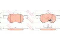 фото thumb №10, Набір - комплект гальмівних колодок гальмівних [trw]
