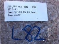 Стекло накладка стекло фары фара левая передняя к bmw seria x5 e53 2000-2003 в Украине, фото thumb