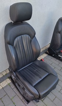 фото thumb №10, Audi a6 s6 c7 4g рестайлінг 15-18 s-line сидіння правий переднє чорна шкіра uk