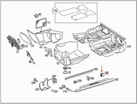 фото thumb №10, Новый оригинальный суппорт планки пороговой mercedes-benz clk c209 a0009911170