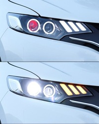 фото thumb №11, Full led фара assembly for honda jazz fit 2014-2024 demon eyes lamps