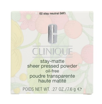 CLINIQUE Stay-Matte Прозрачная прессованная пудра, без масла