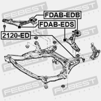 фото thumb №4, Втулка передня важеля верхнього перед febest fdab-eds