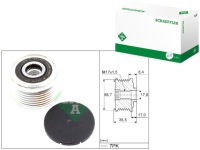 Шкив генератора ford ranger 2,2tdci Доставка, фото thumb