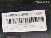 фото thumb №6, Audi a6 a7 c8 кожа гладкая белая nić alabaster консоль подушка безопасности панель