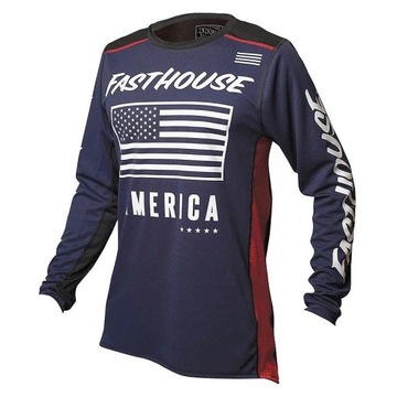 Футболка Bmx FASTHOUSE Downhill MTB Enduro Moto Jersey Off Road, длинный мот