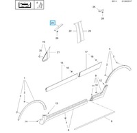 фото thumb №12, Заглушка накладка планка дах дахова ліва opel mokka x 42577928 оригінал