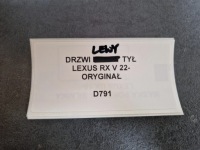 Дверь левое  задняя lexus rx v 22- оригинал с Разборки, фото thumb