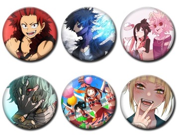 Przypinki anime My Hero Academia przypinki 6szt z3