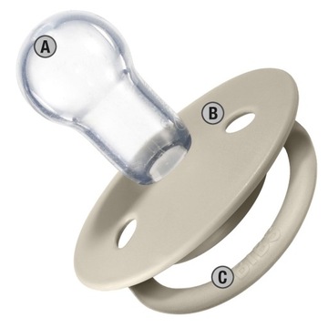 Соска-пустышка BIBS DE LUX SOOTHING 0-36 СИЛИКОН, 2 ПАКЕТА