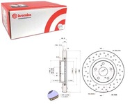 фото thumb №1, Тормозные диски тормозные 2szt. перфорированные перед lexus es pontiac vibe toyota