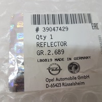 фото thumb №10, Astra k 5 v hb отражатель заглушка бампера правый задняя