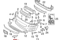 фото thumb №8, Volvo c70 mk2 передняя правая рамка лампы противотуманной nowa оригинальная 3