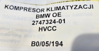 фото thumb №7, Компресор кондиціонера bmw (oem) 2747324-01