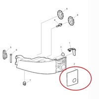 фото thumb №3, Заглушка накладка противотуманной фары левая volvo fh4