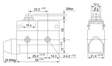LS7100 Концевой выключатель Tracon со стопором